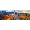 Puzzle 1000 pièces - Panoramique Château de Neuschwanstein en automne