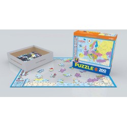 Puzzle 200 pièces - Carte de l'Europe