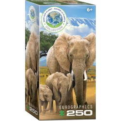 Puzzle 250 pièces - Eléphants