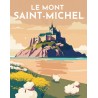 Peinture par numéros 40x50cm sur toile roulée - Affiche vintage Mont St Michel