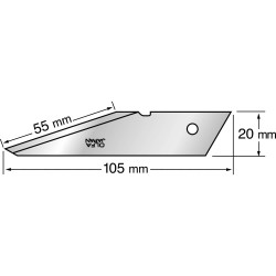 Etui de 2 lames pour couteau d'artisanat CK-2 Olfa