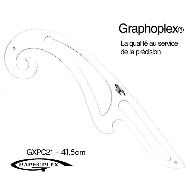 Courbe ou perroquet en Altuglas Graphoplex 41.5 cm