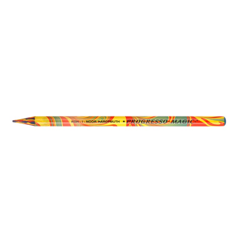 Crayon multicolore sans bois Progresso Magic 8775