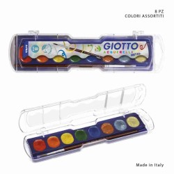 Boîte de 8 pastilles de gouache Métallisée Giotto