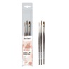 Set de 3 pinceaux aquarelle Colinéo séries 1222 + 5522 + 5822 