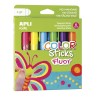 Set de 6 bâtons gouache solide Fluo Color Sticks