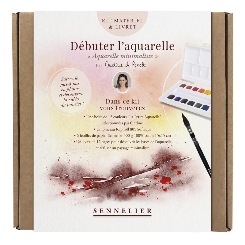 Set découverte Débuter l'aquarelle minimaliste par Ondine de Peretti