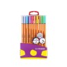 Boitier ColorParade de 20 stylos-feutres Stabilo Point 88