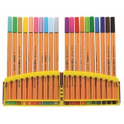 Boitier ColorParade de 20 stylos-feutres Stabilo Point 88