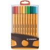 Boitier ColorParade de 20 stylos-feutres Stabilo Point 88