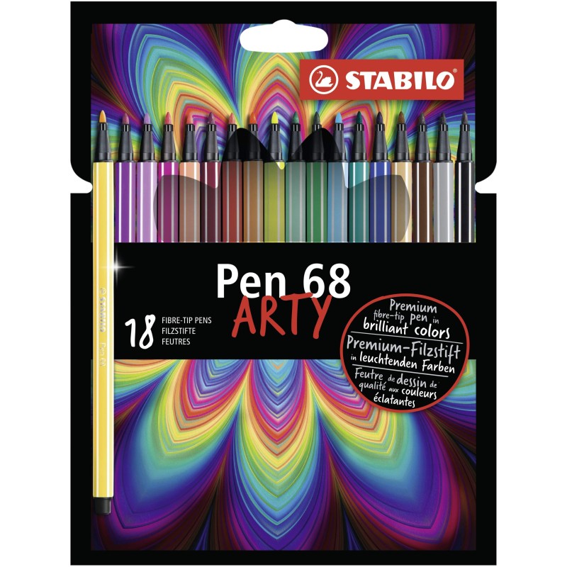 Etuis en carton de feutres Pen 68 Arty Stabilo 