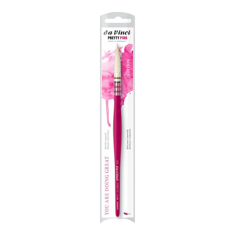 Pinceau aquarelle poils synthétiques ondulés Pretty Pink, série 949 n°2