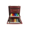 Coffret en bois de 60 crayons pastels Carbothello