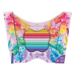 Coffret métal papillon de 20 crayons de couleur Sparkle