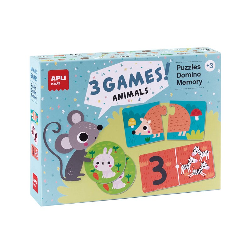 Coffret 3 jeux - Animaux