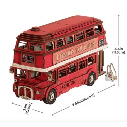 Maquette 3D en bois Rolife - London Tour Bus