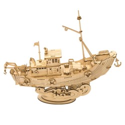 Maquette 3D en bois Rolife - Bateau de pêche