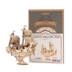 Maquette 3D en bois Rolife - Bateau diplomatique Japonais