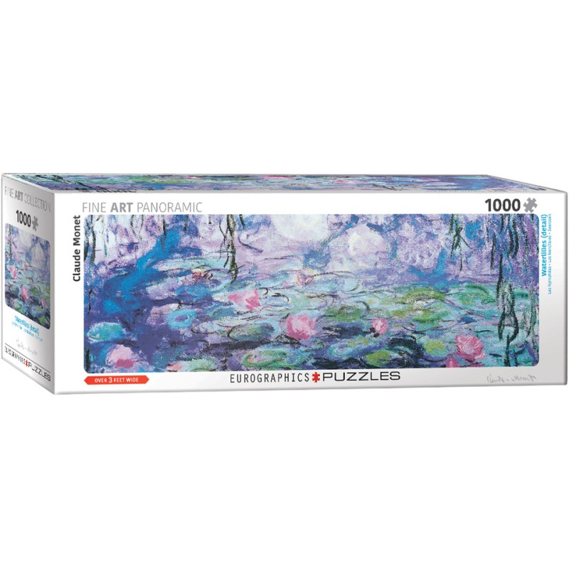 Puzzle 1000 pièces - Panoramique Les Nymphéas (détail), de Monet