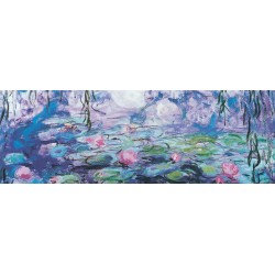 Puzzle 1000 pièces - Panoramique Les Nymphéas (détail), de Monet