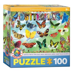 Puzzle 100 pièces - Papillons de jardin