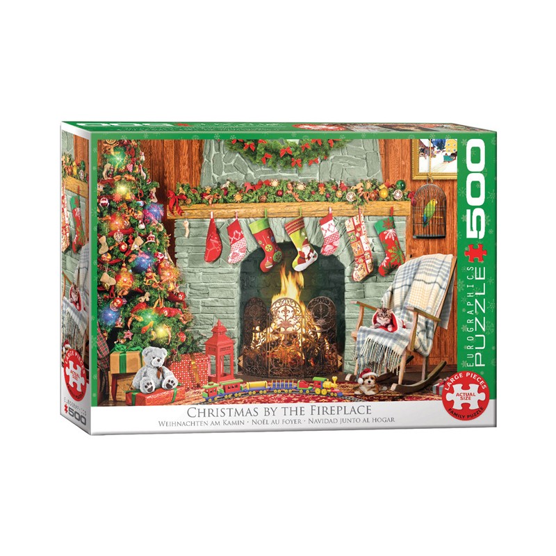 Puzzle 500 pièces - Noël au foyer