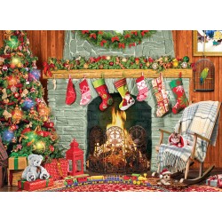 Puzzle 500 pièces - Noël au foyer