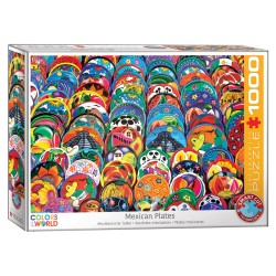 Puzzle 1000 pièces - Assiettes mexicaines