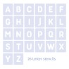 Set de pochoirs alphabet Rond x26pcs