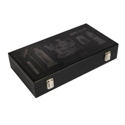 Coffret en bois noir Sennelier x60 demi-pastels + bloc Pastel Mix Média