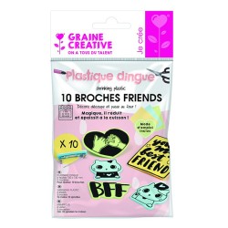 Kit Plastique dingue - 10 broches Friends