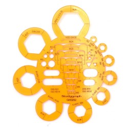 Gabarit de tracage écrous et boulons Studygraph de Graph'It