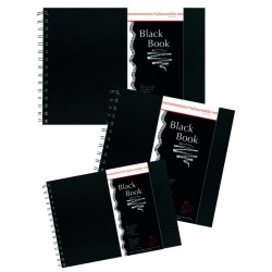 Livres de croquis "Black Book" 250g/m², 30 fls spiralées