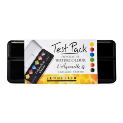 Test pack aquarelle extra-fine Sennelier 6 demi-godets