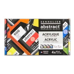 Test Pack acrylique Abstract Sennelier 4 tubes 40 ml