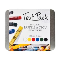 Test pack 6 bâtons de pastels à l'écu Sennelier