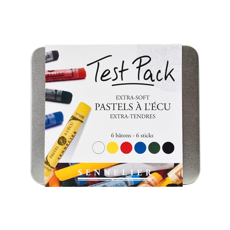 Test pack 6 bâtons de pastels à l'écu Sennelier