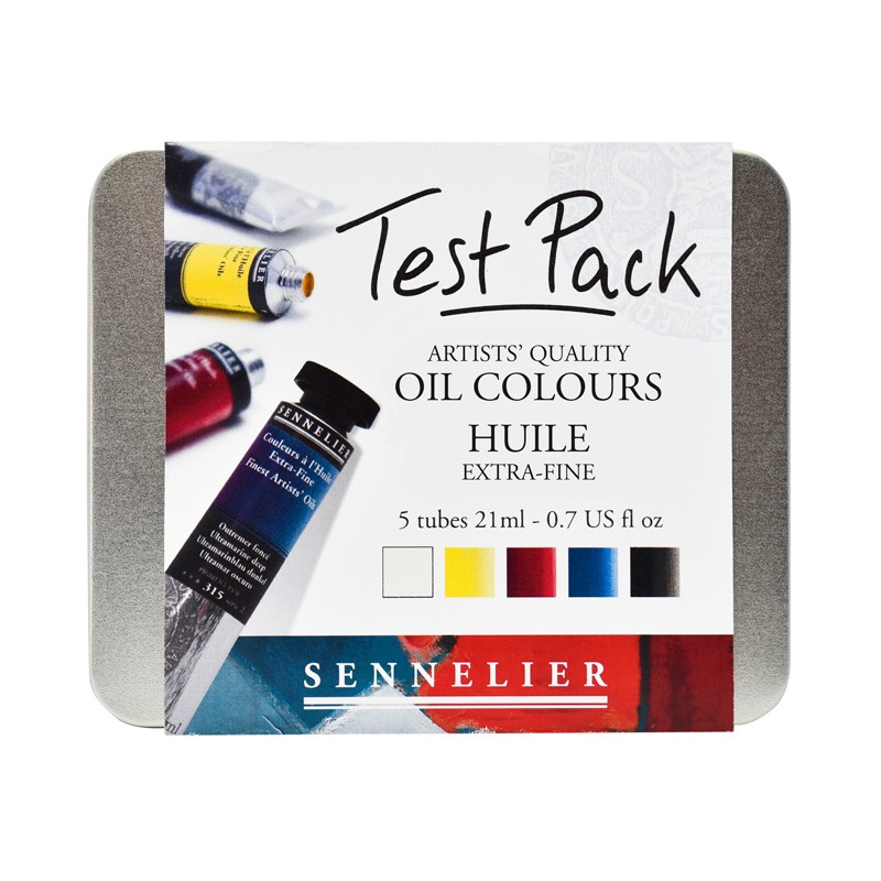 Test pack huile extra-fine Sennelier 5 tubes de 21 ml