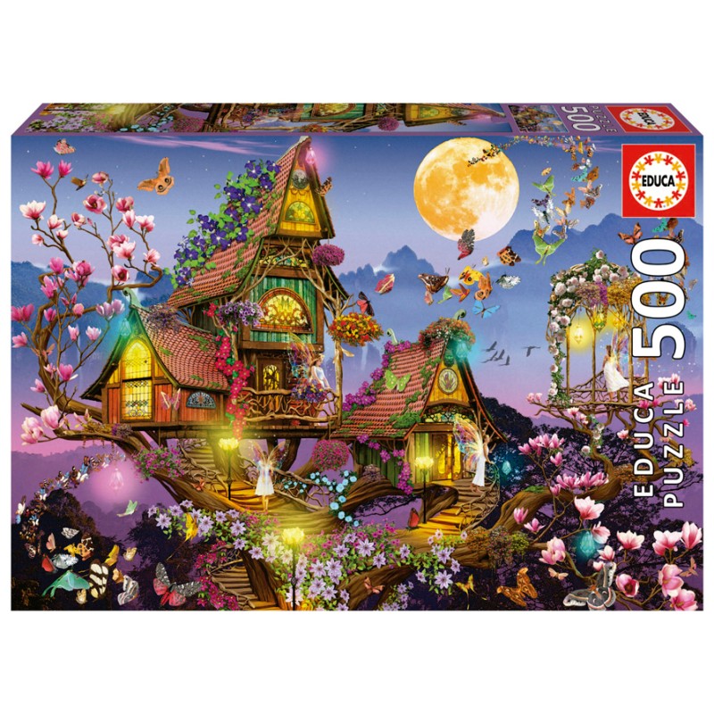 Puzzle 500 pièces - Maison de fée