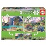 Puzzle Junior 2x100 pièces - Dino World