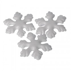 Cristaux de neige en polystyrène 5cm x3pcs