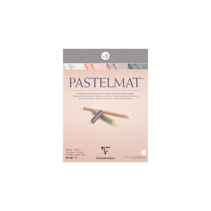 Papier pastels secs Clairefontaine 360g/m² - Papier Pastelmat