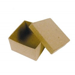 Mini-boite carrée en papier maché - 45x45x30mm