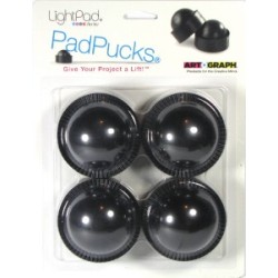 Pieds support "PadPucks" pour table lumineuse