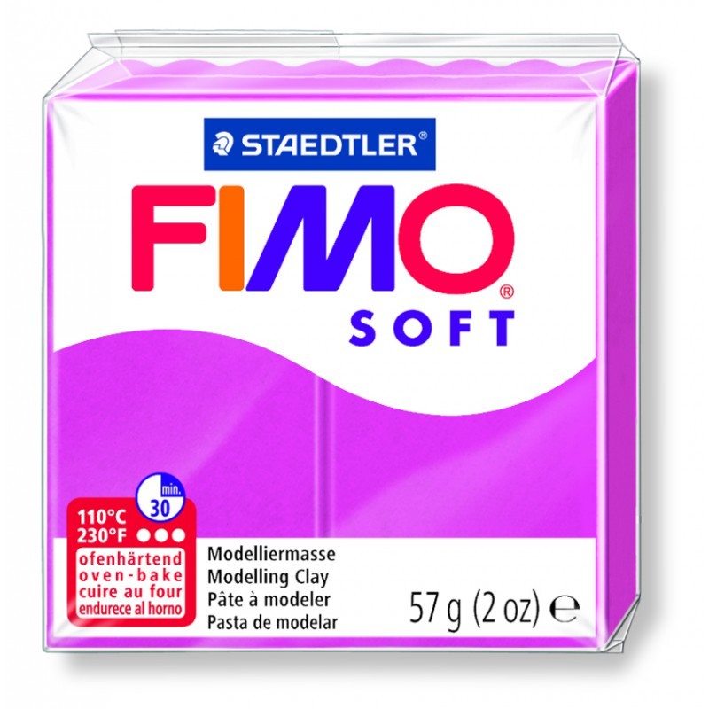 Pain de 57 g de pâte à modeler FIMO Soft bleu pacifique