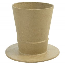 Vase chapeau en papier mâché